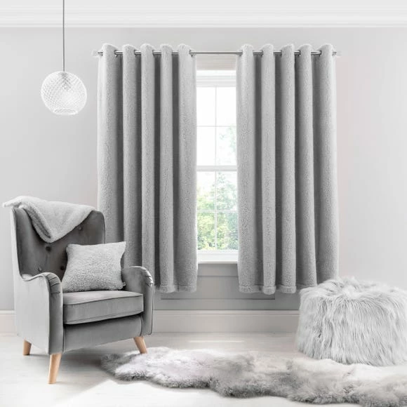 Buy ❤️ Teddy Bear Teddy Bear Grey Eyelet Curtains 🧨 3 Buy ❤️ Teddy Bear Teddy Bear Grey Eyelet Curtains 🧨 - Image 2