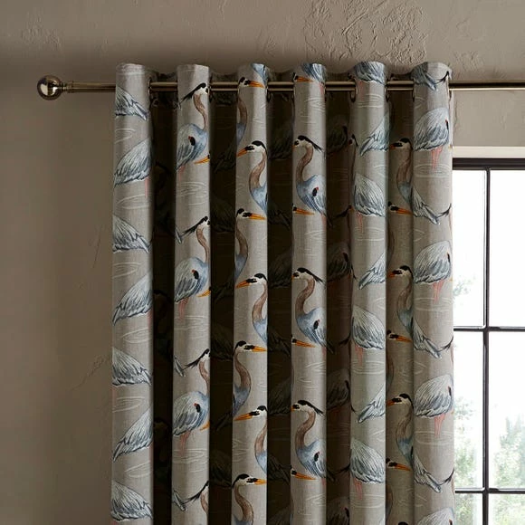 Brand new ๐งจ Natural History Museum Heron Natural Eyelet Curtains ๐ 3 Brand new ๐งจ Natural History Museum Heron Natural Eyelet Curtains ๐