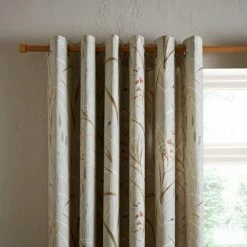 Discount 🔔 Natural History Museum Riverside Grasses Natural Eyelet Curtains 👍