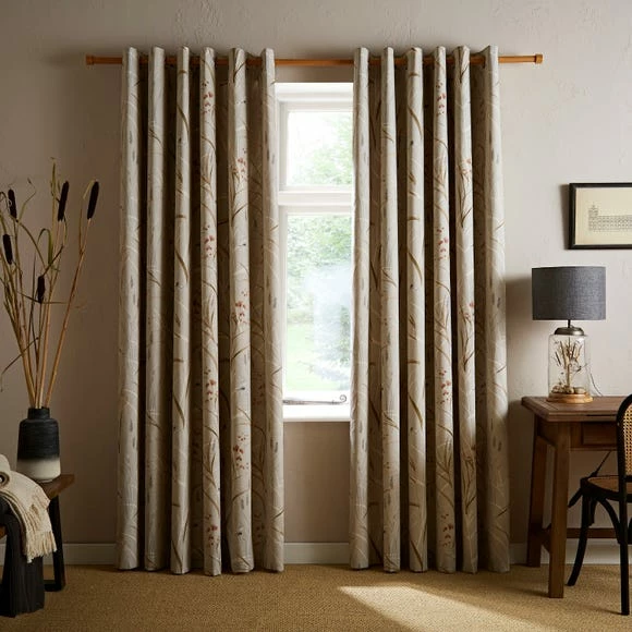 Discount ๐ Natural History Museum Riverside Grasses Natural Eyelet Curtains ๐ 4 Discount ๐ Natural History Museum Riverside Grasses Natural Eyelet Curtains ๐ - Image 2