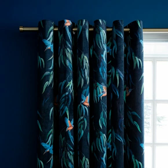 Buy ๐ Natural History Museum Kingfisher Peacock Eyelet Curtains โค๏ธ 2 Buy ๐ Natural History Museum Kingfisher Peacock Eyelet Curtains โค๏ธ
