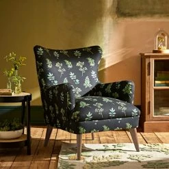 Outlet ๐ฅ Natural History Museum Marlow Marsh Botanical Print Armchair ๐
