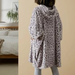 Best deal 🧨 Teddy Bear Teddy Oversized Blanket Hoodie Leopard Print ✔️ -TEDDY BEAR Sales 30770989 alt03