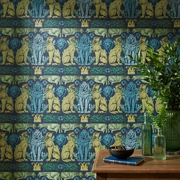 Best deal ๐ Natural History Museum Gothic Creatures Navy Wallpaper โจ 4 Best deal ๐ Natural History Museum Gothic Creatures Navy Wallpaper โจ - Image 2