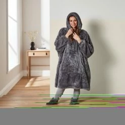 New 😉 Teddy Bear Teddy Oversized Blanket Hoodie ✨ -TEDDY BEAR Sales 30801238 alt01