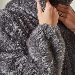 New 😉 Teddy Bear Teddy Oversized Blanket Hoodie ✨ -TEDDY BEAR Sales 30801238 alt03