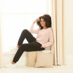 Budget ⌛ Dunelm Tia Luxury Soft Touch Loungewear Joggers ✔️ -TEDDY BEAR Sales 30801893 alt03