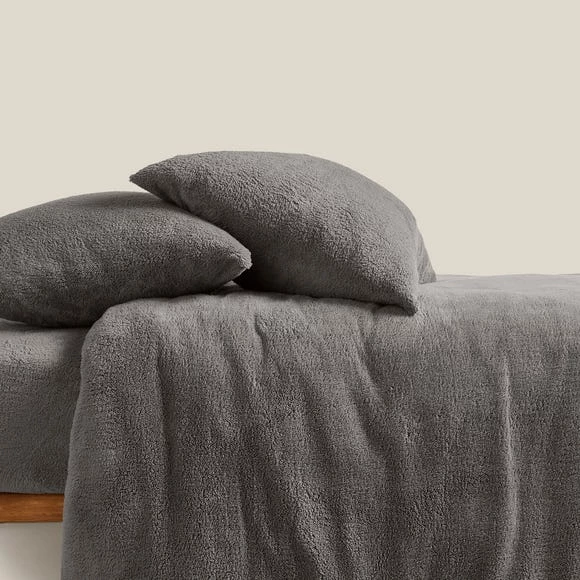 Cheap 👏 Teddy Bear Charcoal Teddy Bedding Bundle - Double 😍 3 Cheap 👏 Teddy Bear Charcoal Teddy Bedding Bundle - Double 😍